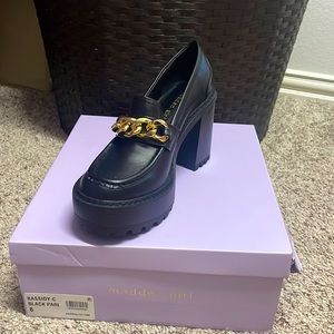 Madden girl black heels “kassidy-c” size 8
